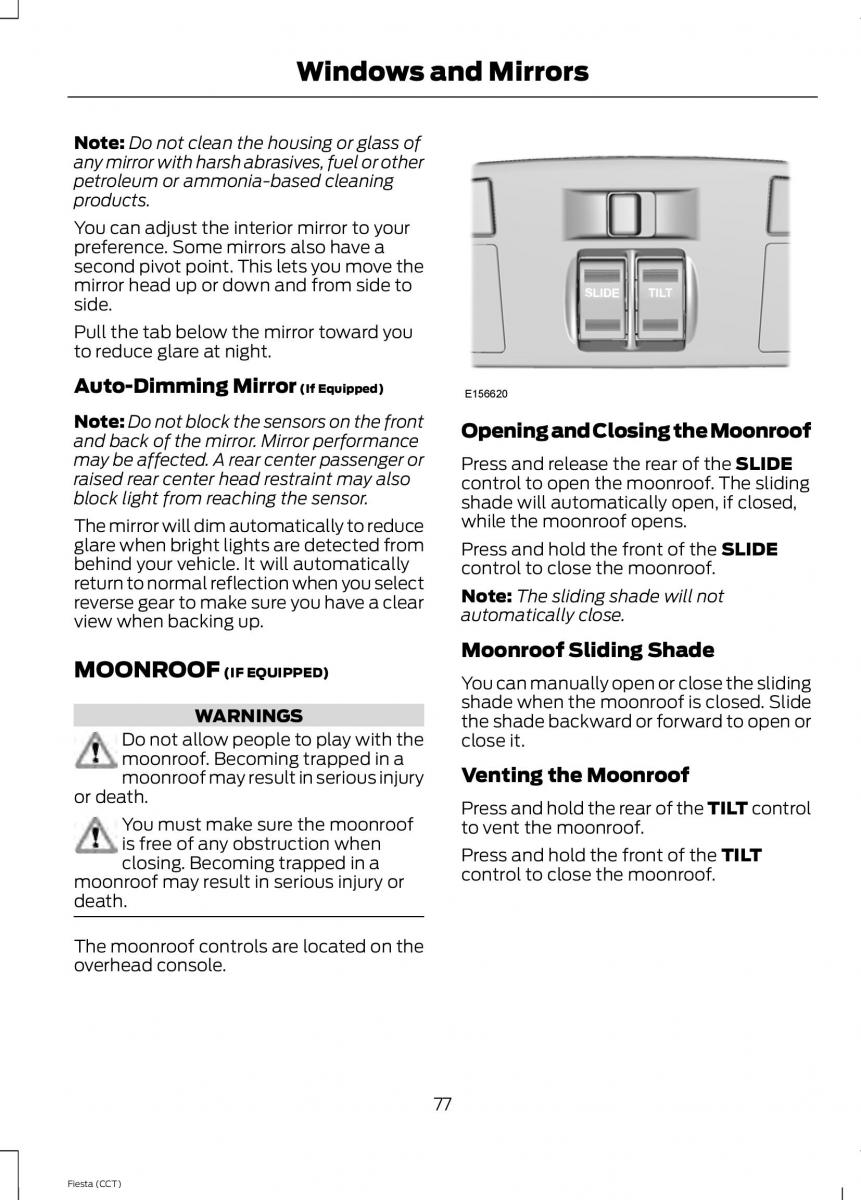 Ford Fiesta VII 7 owners manual / page 80