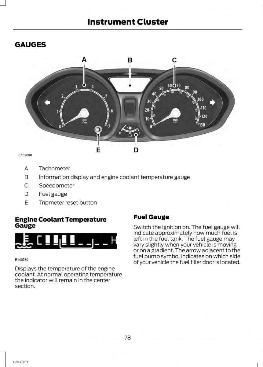 Ford Fiesta VII 7 owners manual / page 81