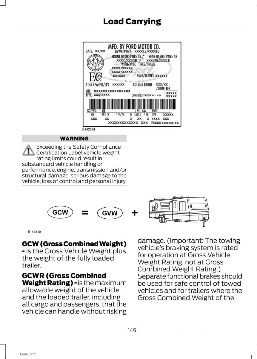 Ford Fiesta VII 7 owners manual / page 152