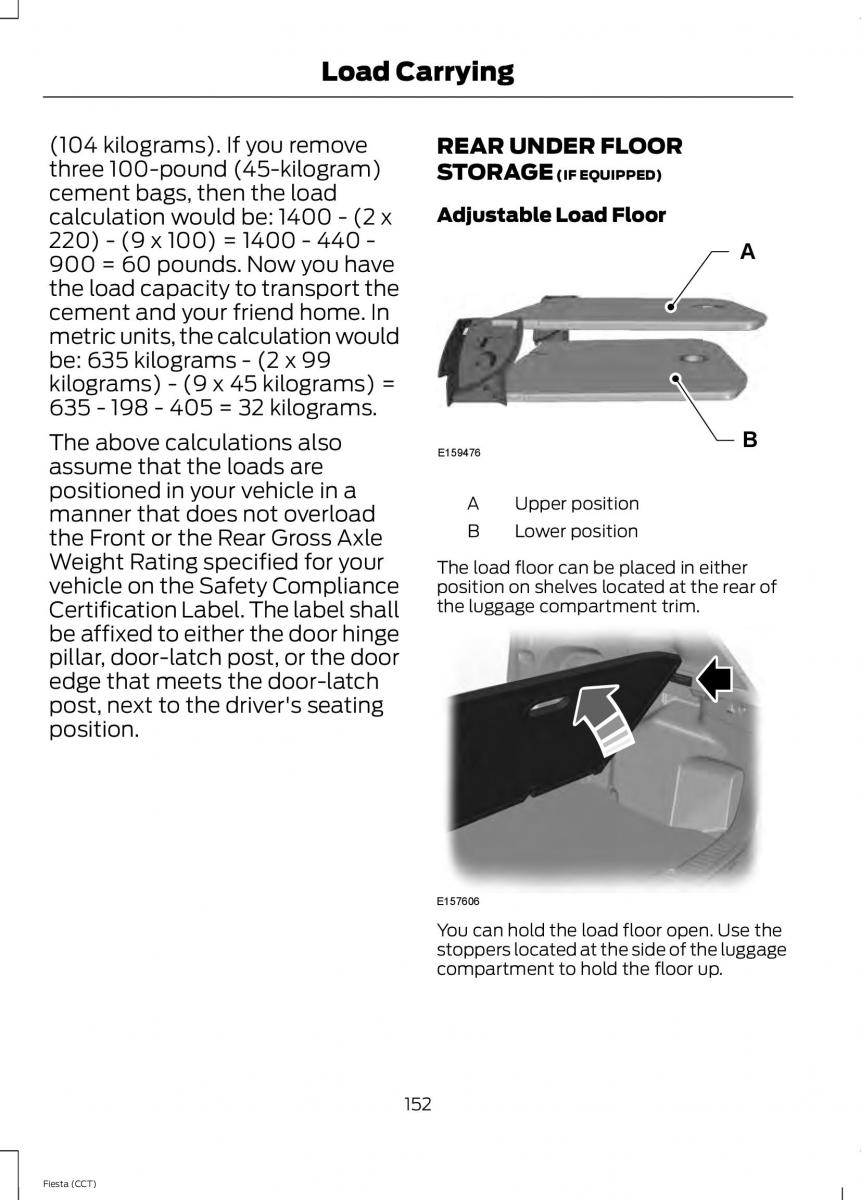 Ford Fiesta VII 7 owners manual / page 155