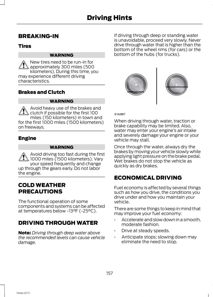 Ford Fiesta VII 7 owners manual / page 160