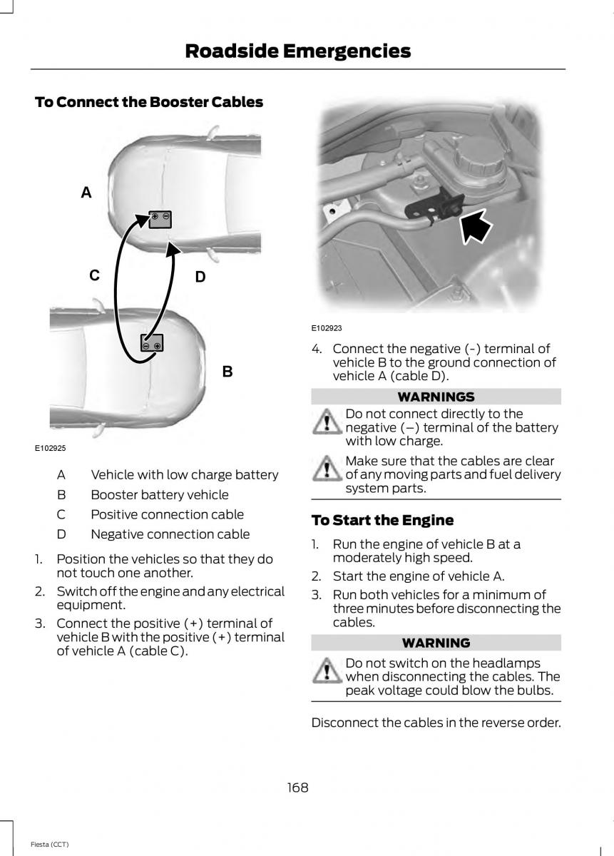 Ford Fiesta VII 7 owners manual / page 171