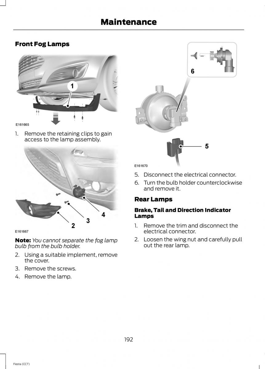 Ford Fiesta VII 7 owners manual / page 195