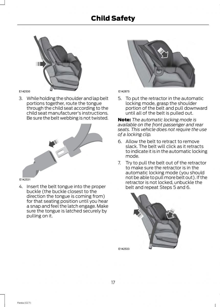 Ford Fiesta VII 7 owners manual / page 20