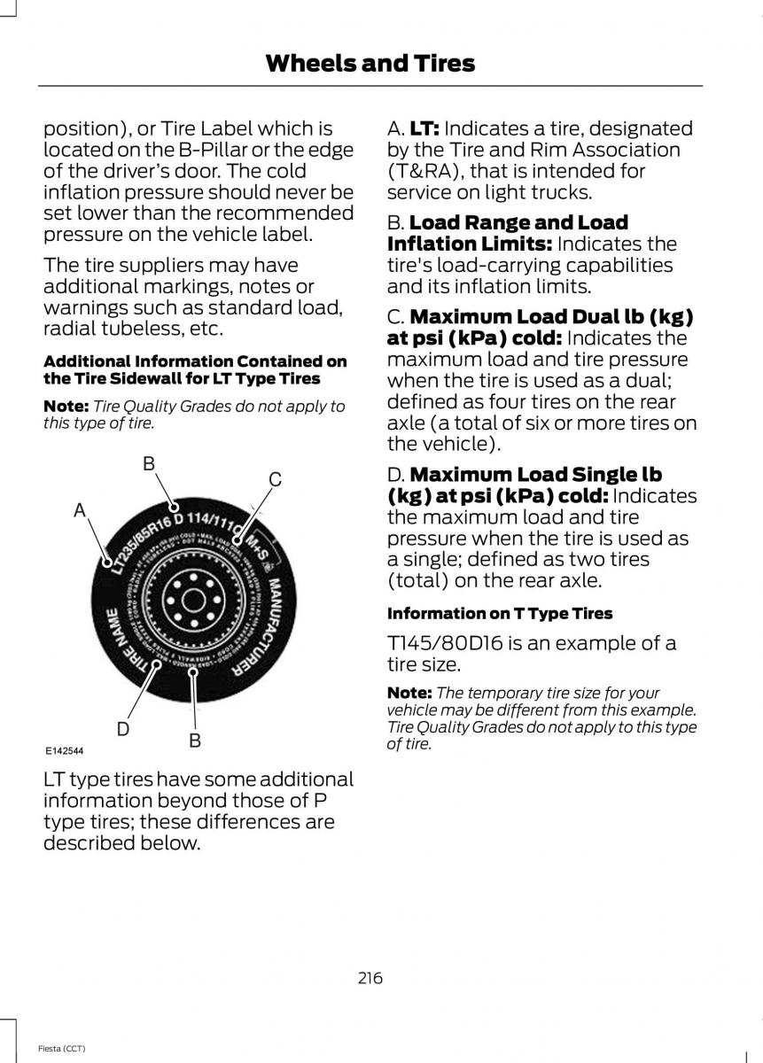 Ford Fiesta VII 7 owners manual / page 219