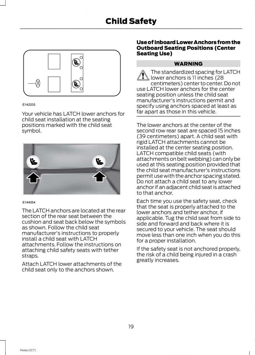 Ford Fiesta VII 7 owners manual / page 22