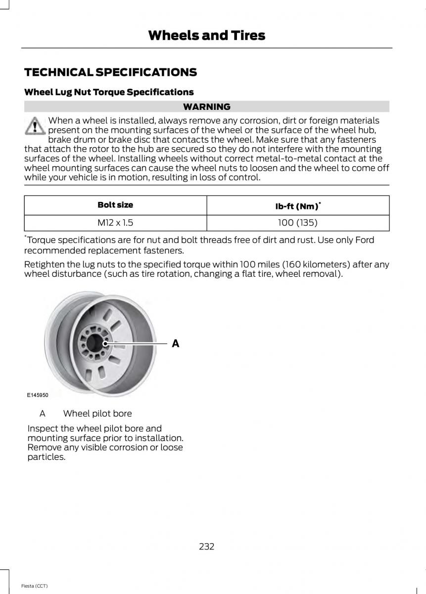 Ford Fiesta VII 7 owners manual / page 235