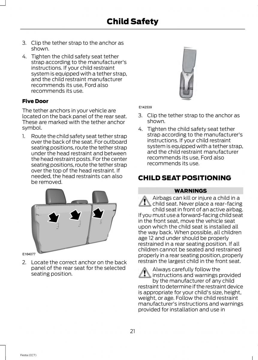 Ford Fiesta VII 7 owners manual / page 24