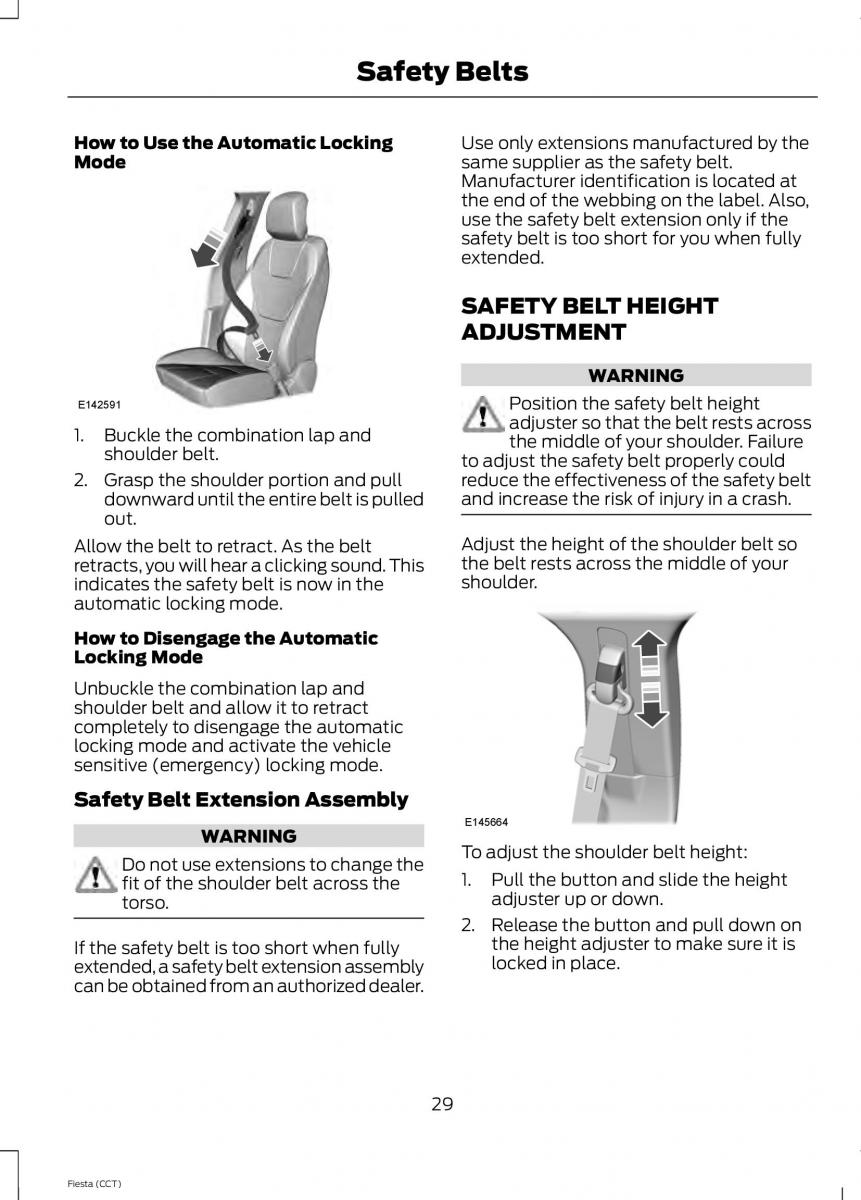 Ford Fiesta VII 7 owners manual / page 32