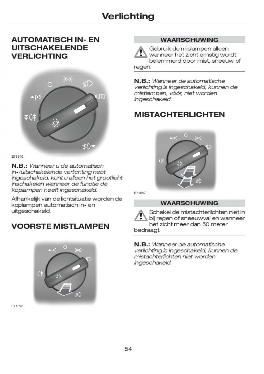 Ford Focus I 1 handleiding / page 56