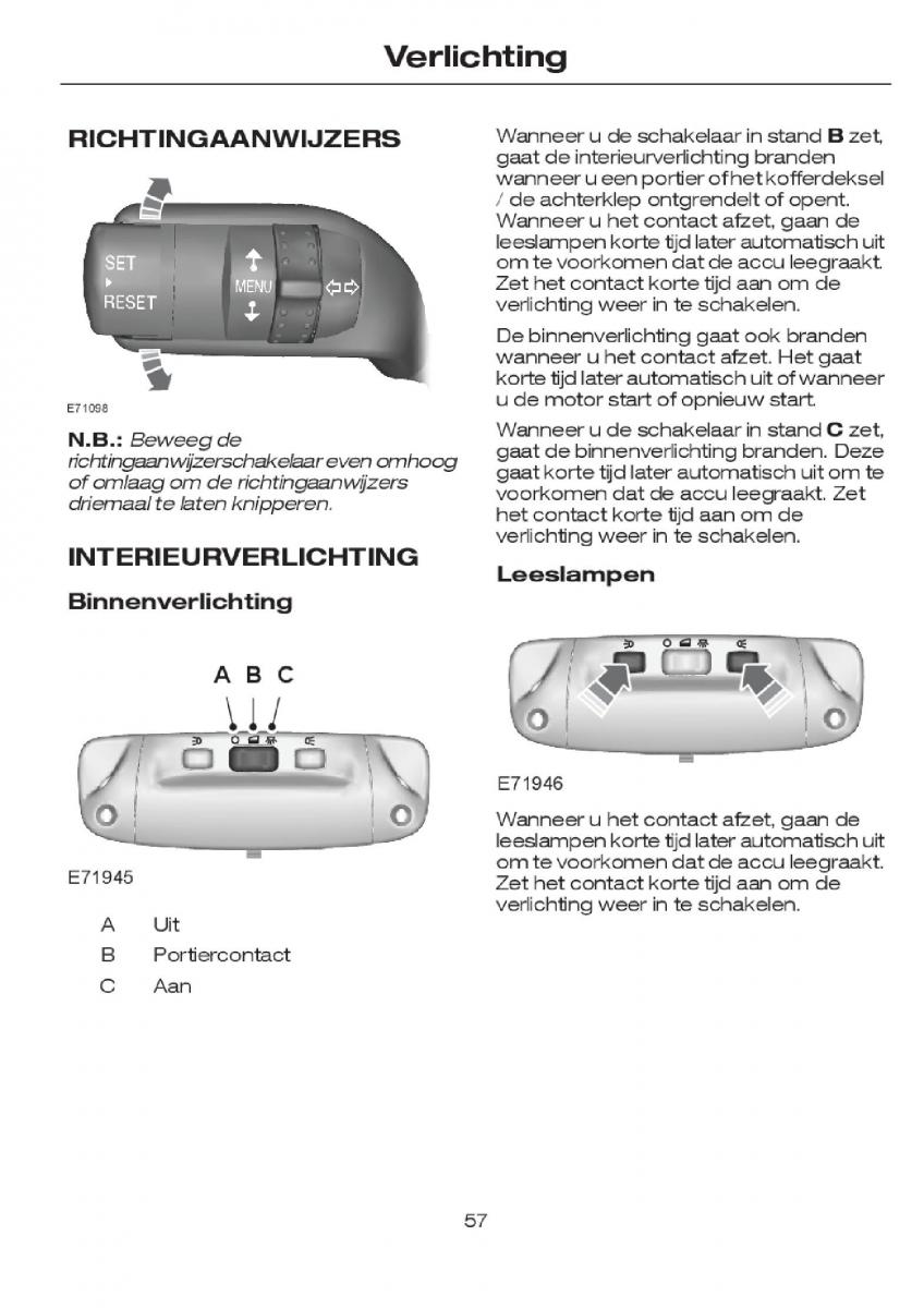 Ford Focus I 1 handleiding / page 59