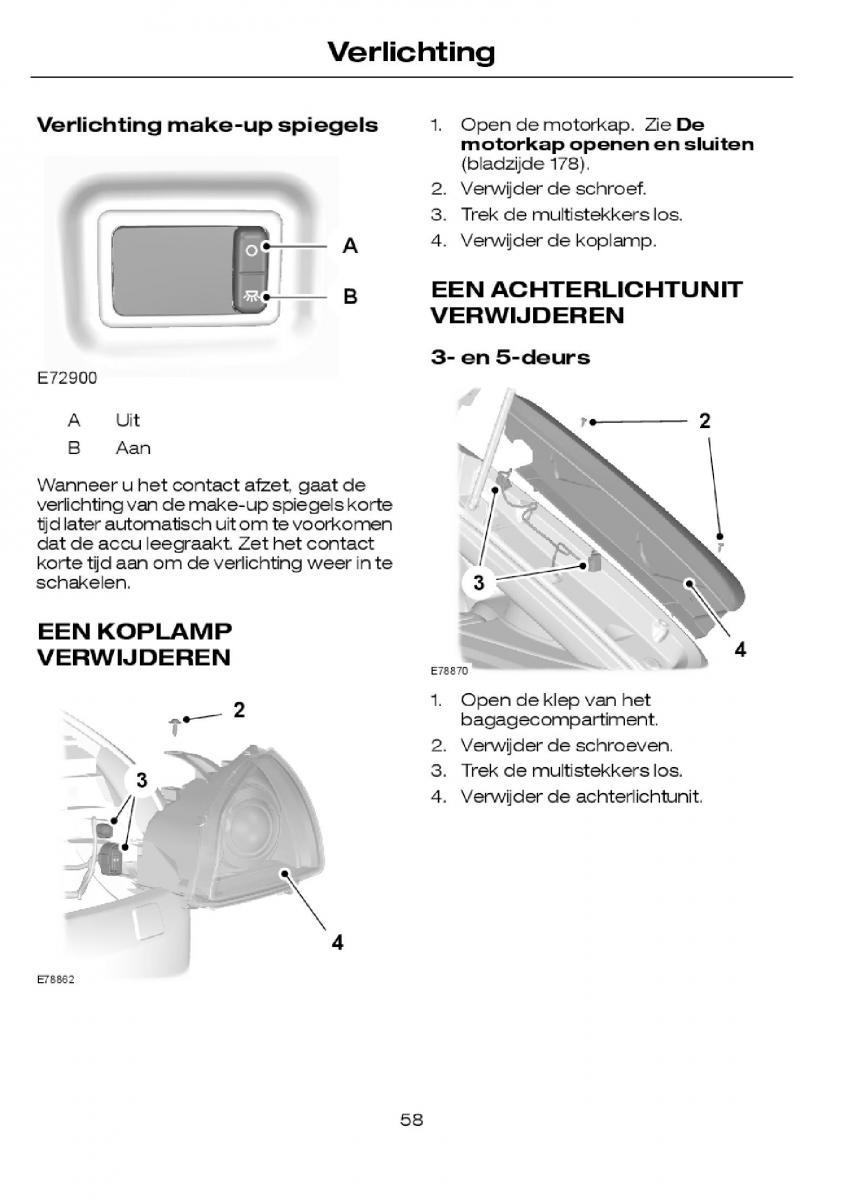 Ford Focus I 1 handleiding / page 60