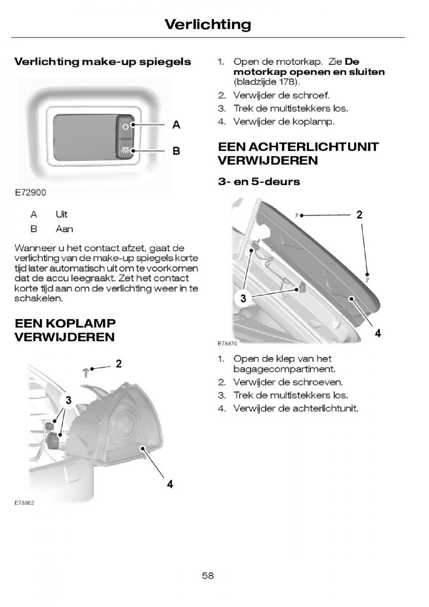 Ford Focus I 1 handleiding / page 61