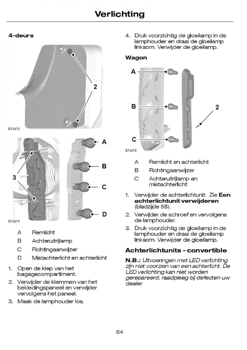 Ford Focus I 1 handleiding / page 67