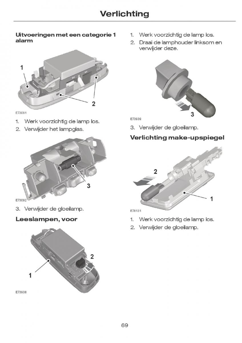 Ford Focus I 1 handleiding / page 72