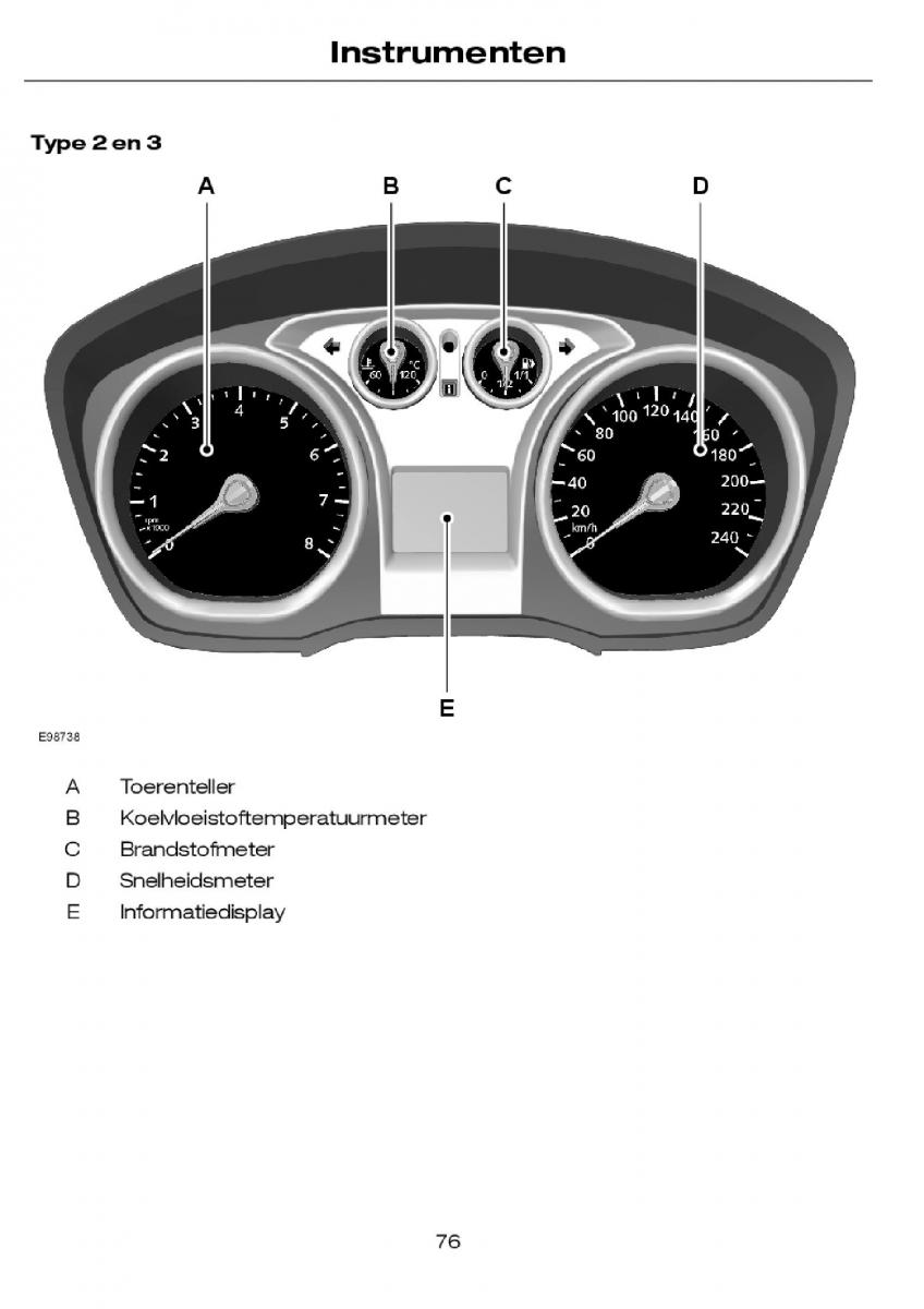 Ford Focus I 1 handleiding / page 79