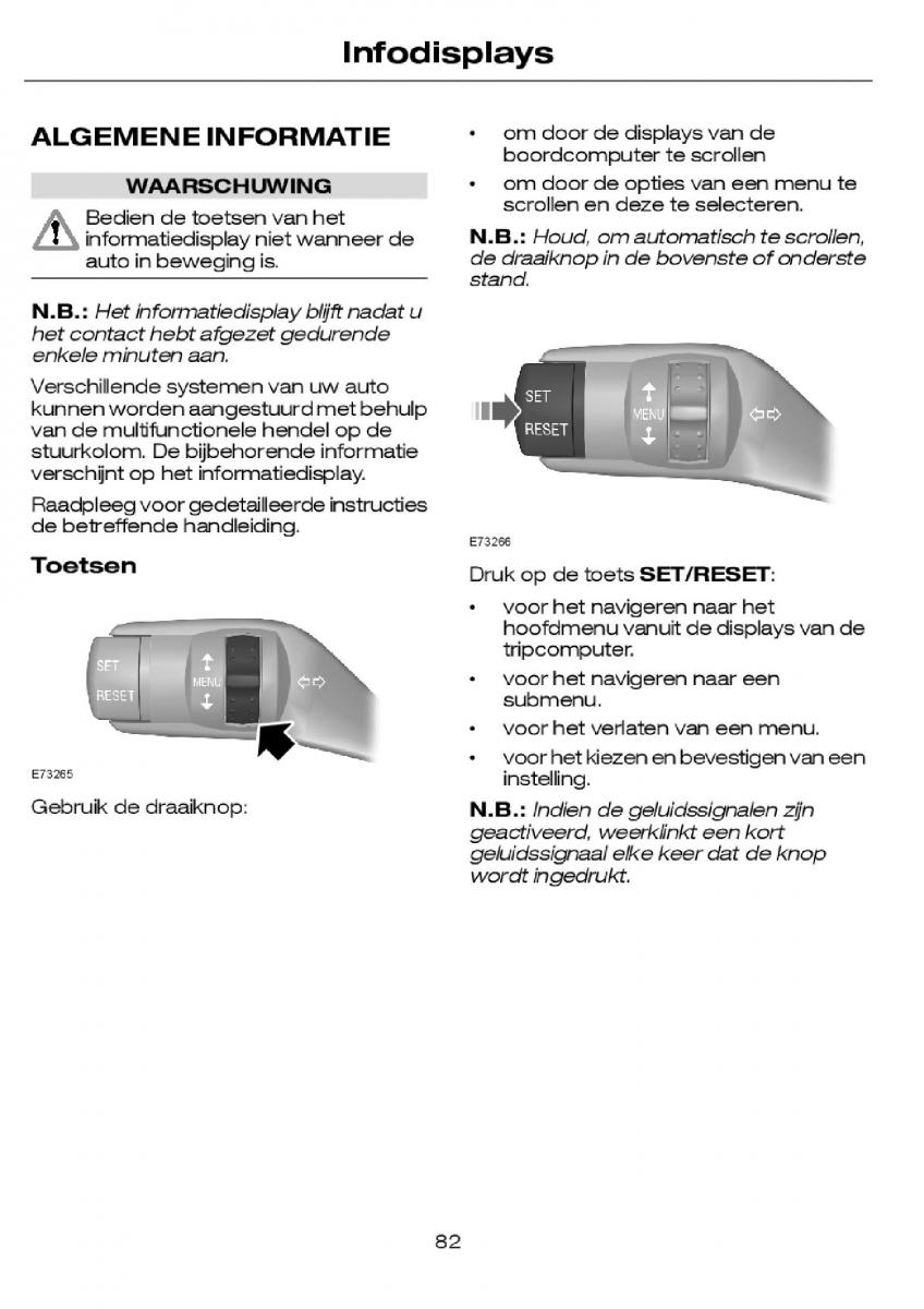 Ford Focus I 1 handleiding / page 85