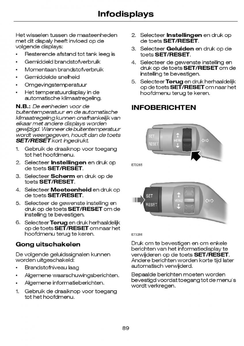 Ford Focus I 1 handleiding / page 92