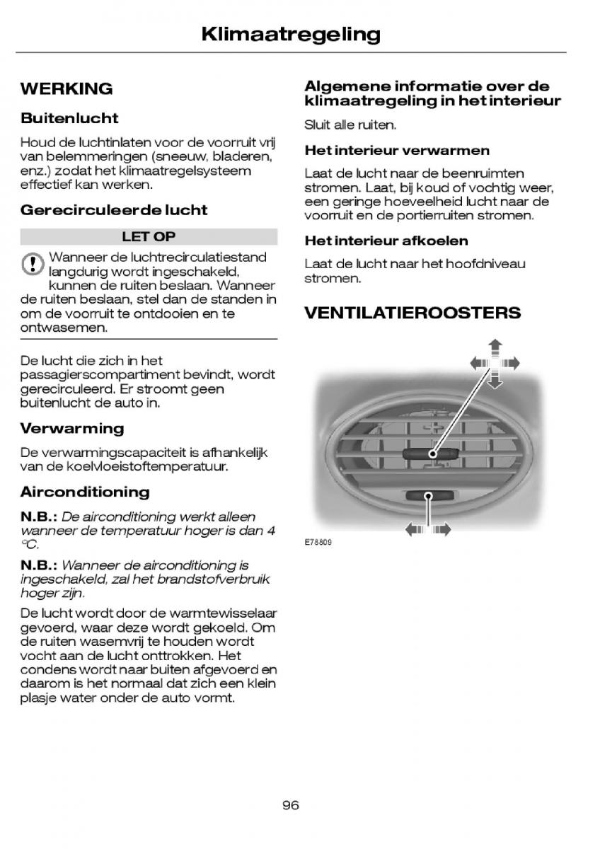 Ford Focus I 1 handleiding / page 99