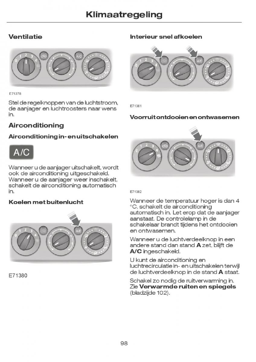 Ford Focus I 1 handleiding / page 101