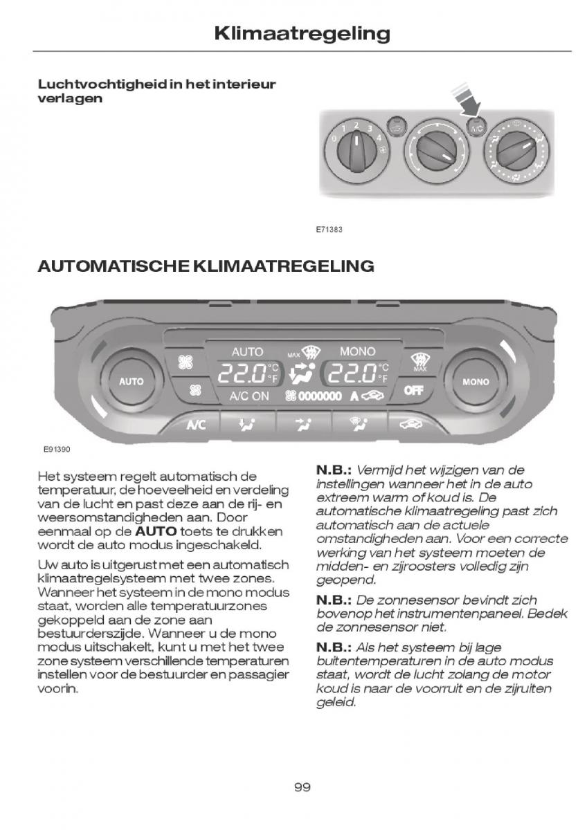 Ford Focus I 1 handleiding / page 102