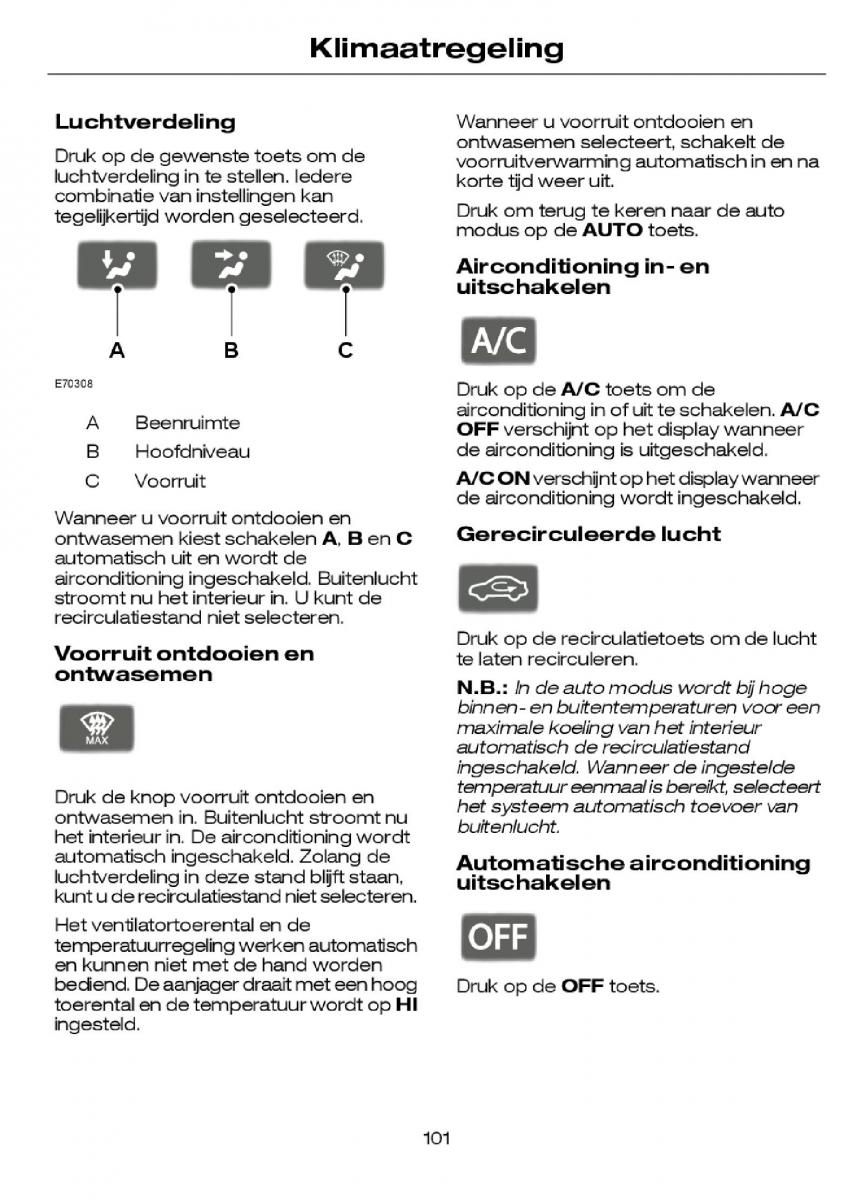 Ford Focus I 1 handleiding / page 104