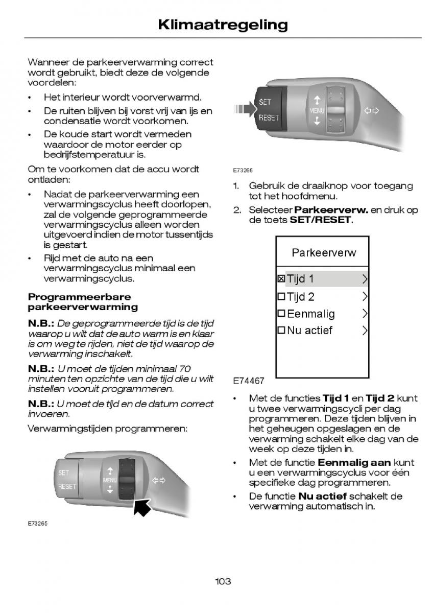 Ford Focus I 1 handleiding / page 106