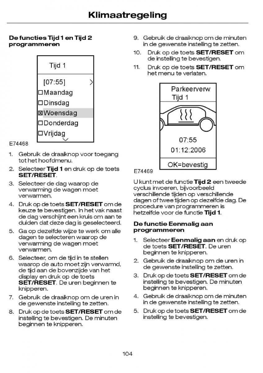 Ford Focus I 1 handleiding / page 107