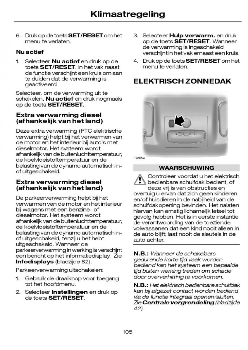 Ford Focus I 1 handleiding / page 108