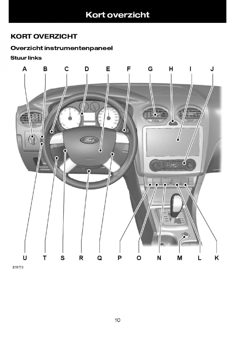 Ford Focus I 1 handleiding / page 12