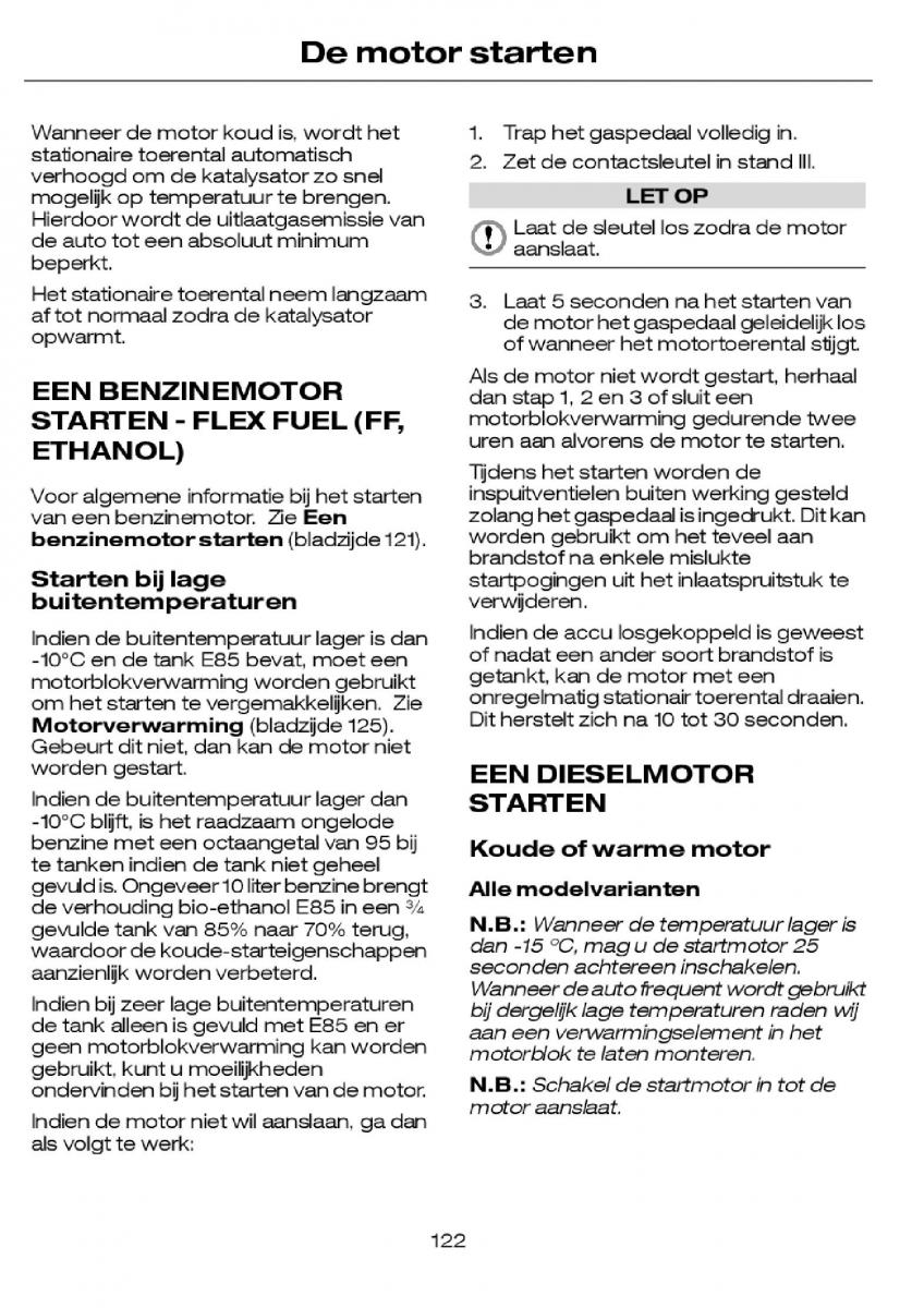 Ford Focus I 1 handleiding / page 125