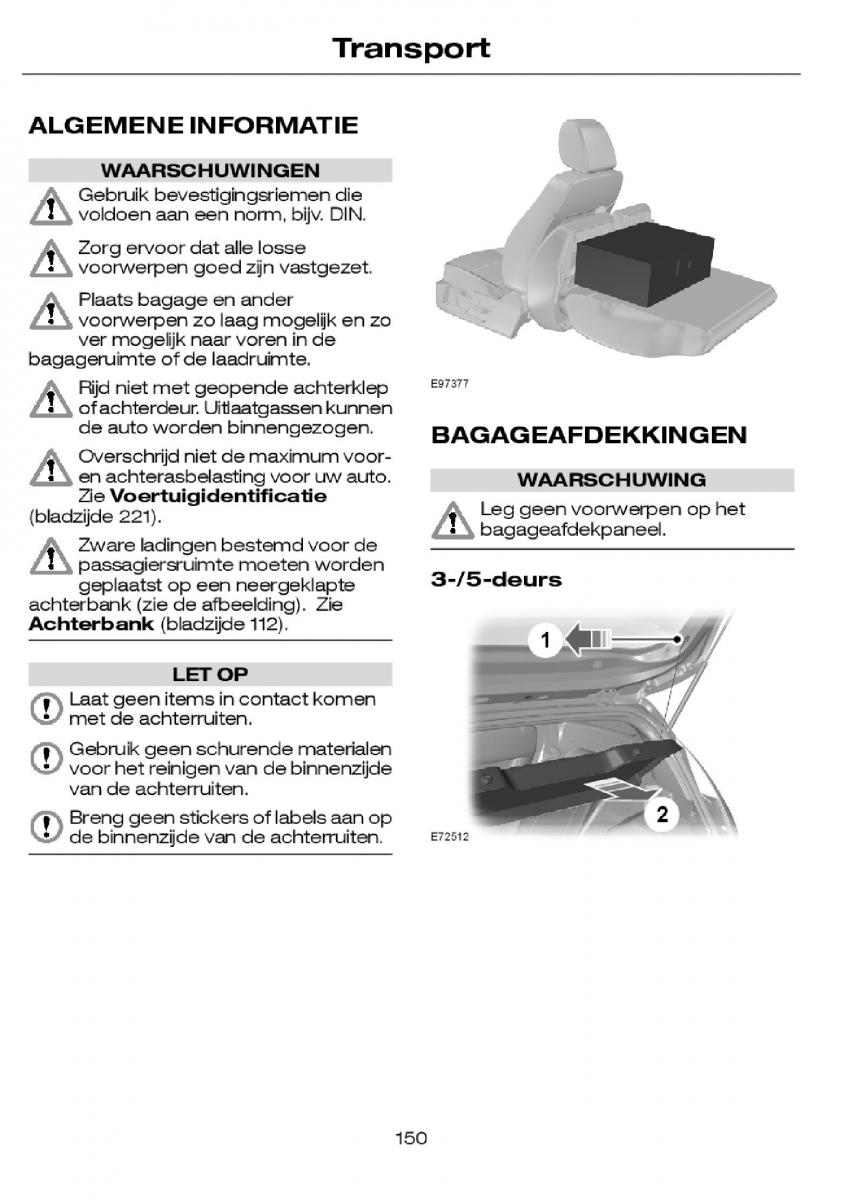 Ford Focus I 1 handleiding / page 153