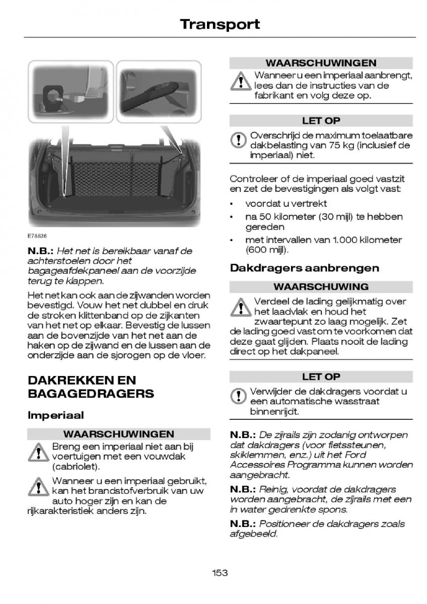 Ford Focus I 1 handleiding / page 156