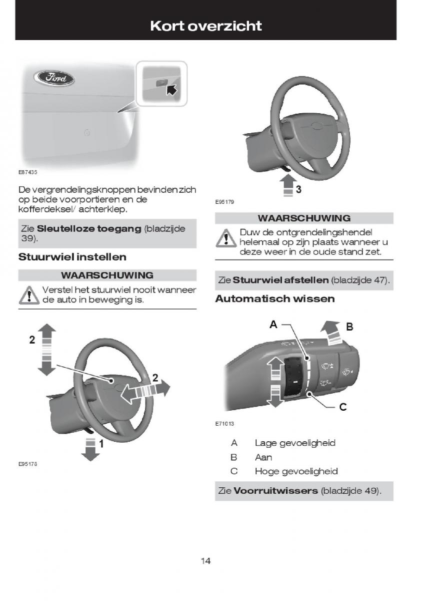 Ford Focus I 1 handleiding / page 16