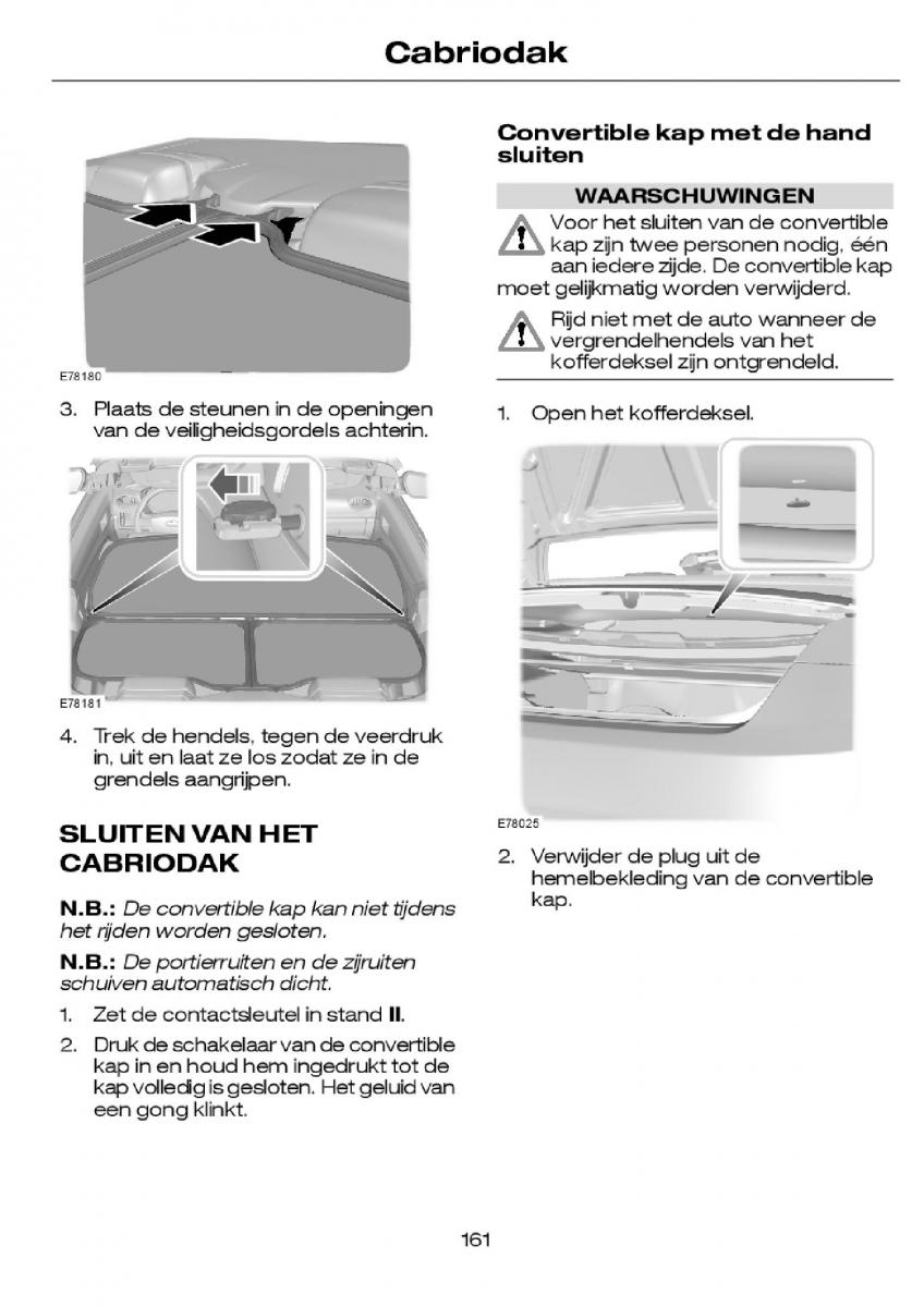 Ford Focus I 1 handleiding / page 164