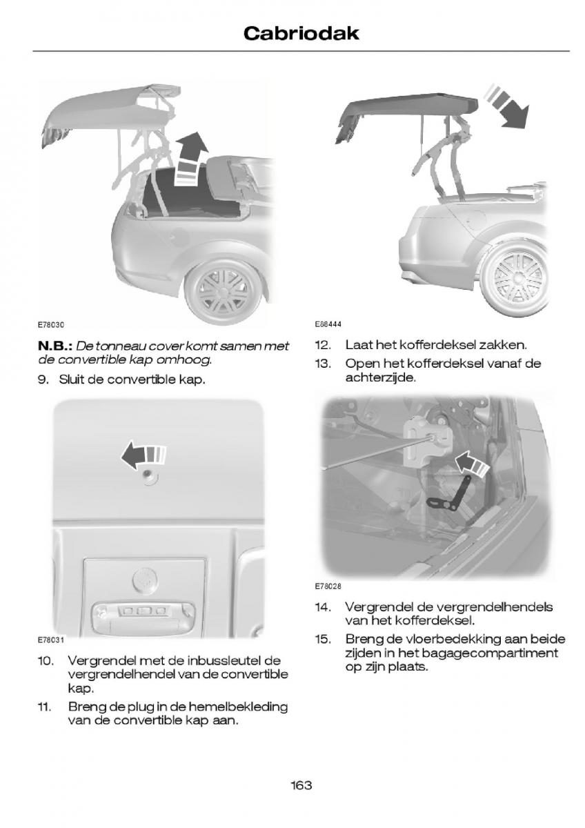 Ford Focus I 1 handleiding / page 166