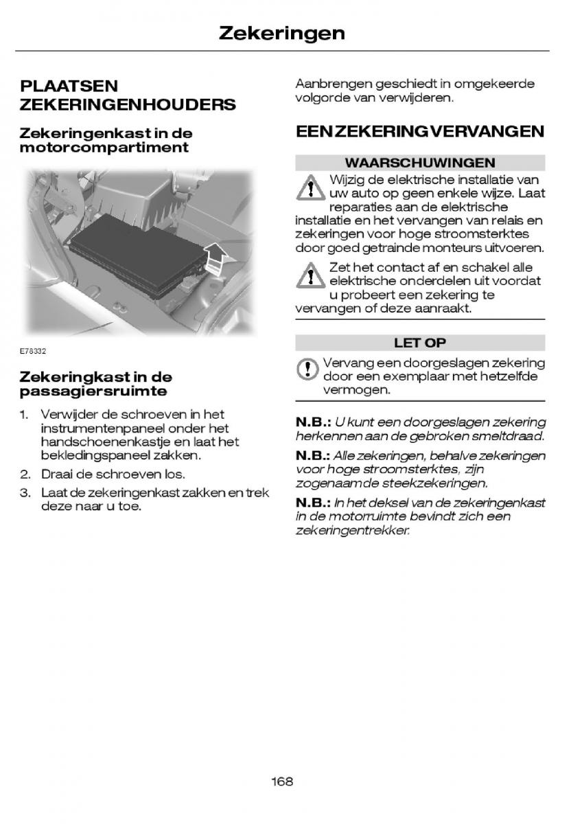 Ford Focus I 1 handleiding / page 171