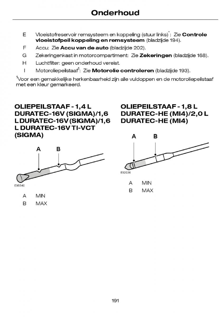 Ford Focus I 1 handleiding / page 194