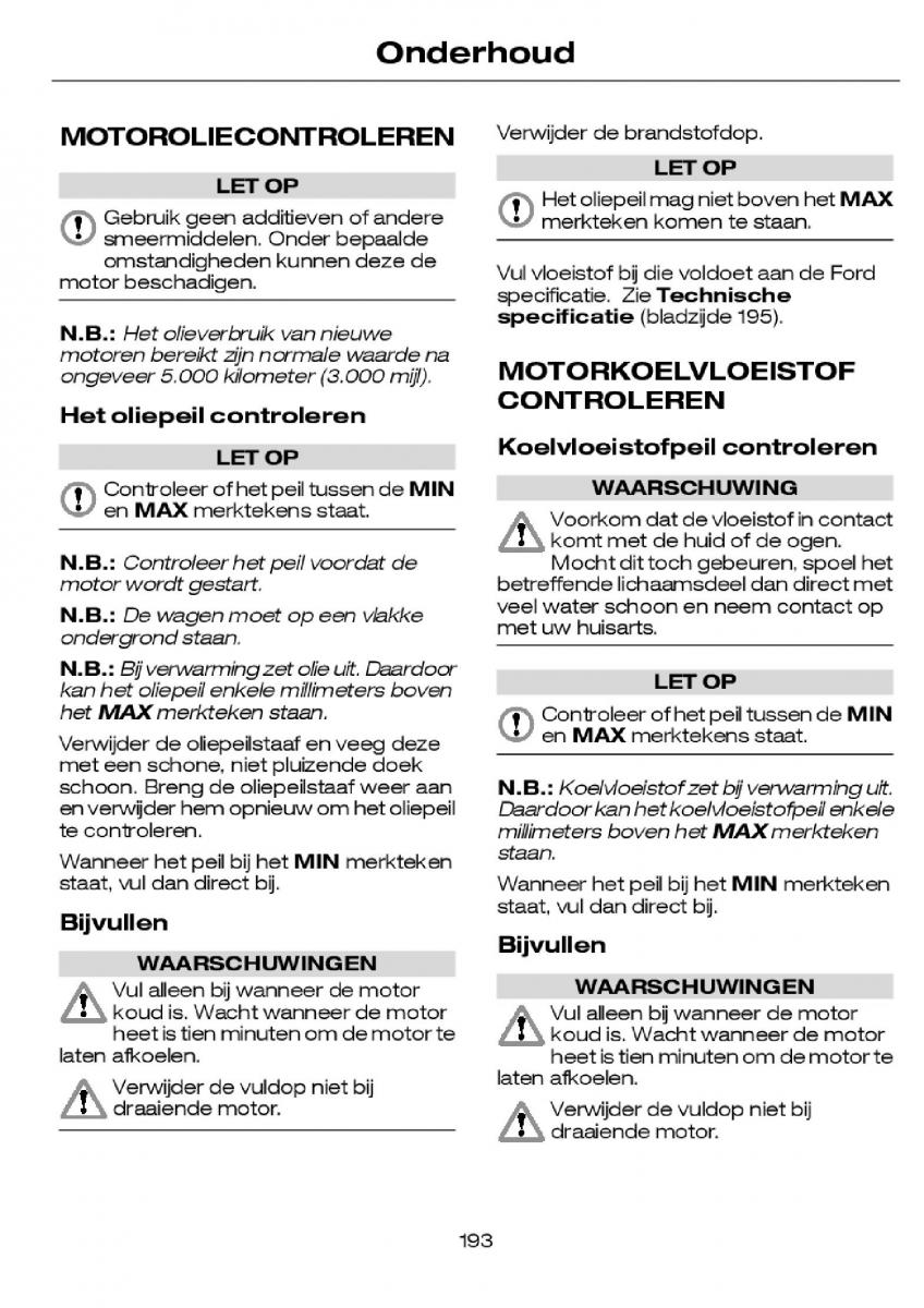 Ford Focus I 1 handleiding / page 196