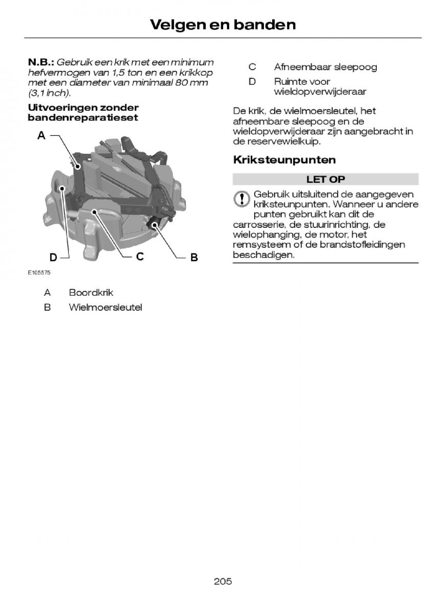 Ford Focus I 1 handleiding / page 208