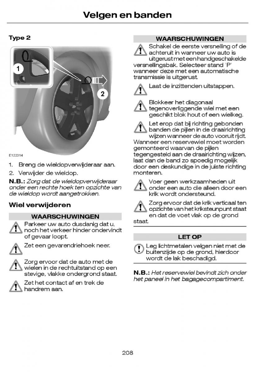 Ford Focus I 1 handleiding / page 211