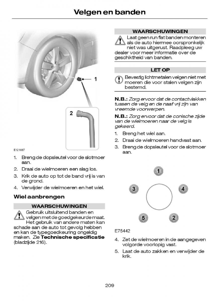 Ford Focus I 1 handleiding / page 212