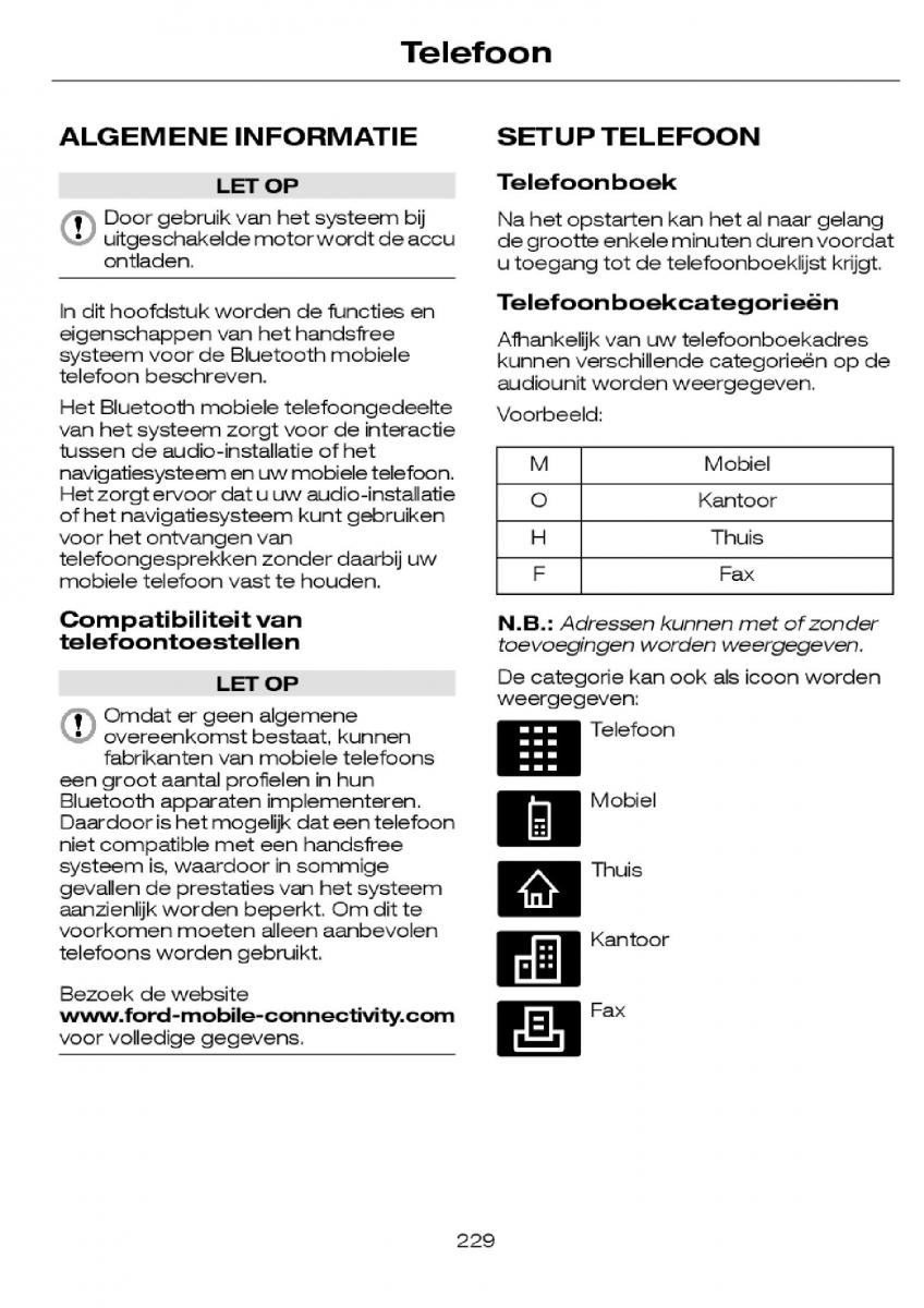 Ford Focus I 1 handleiding / page 232