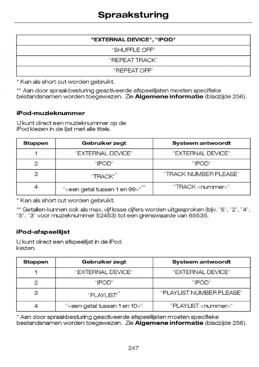 Ford Focus I 1 handleiding / page 250