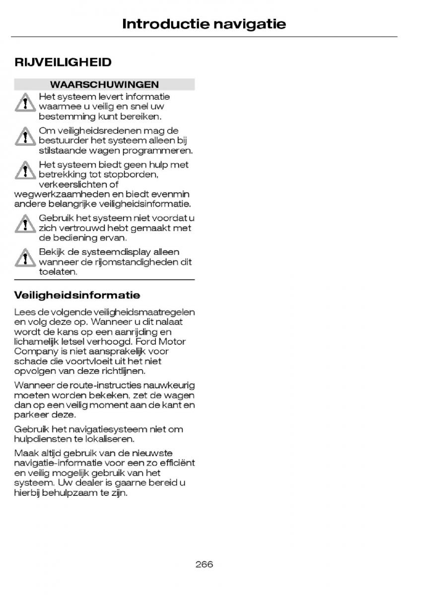 Ford Focus I 1 handleiding / page 269