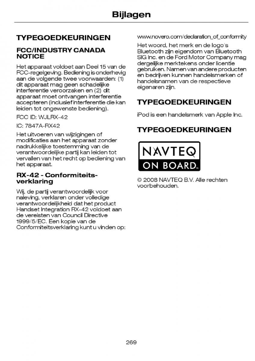 Ford Focus I 1 handleiding / page 272