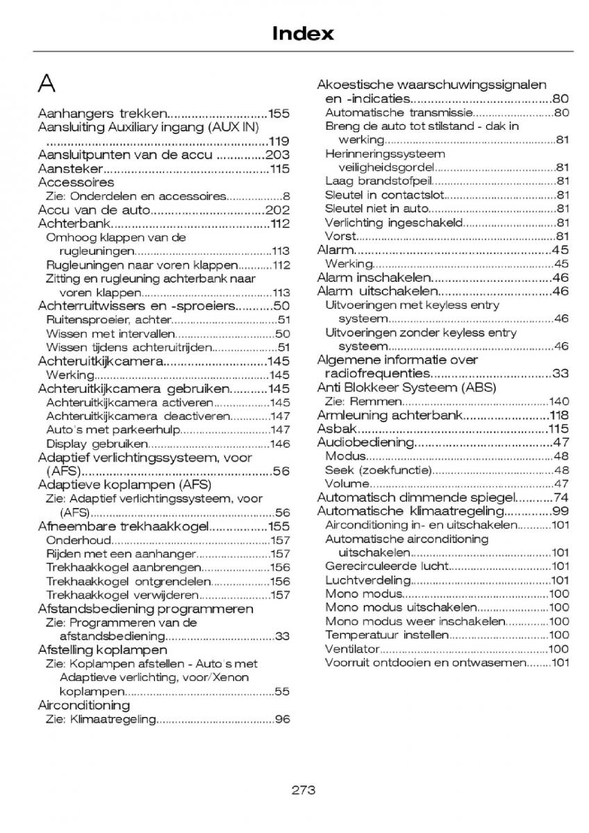 Ford Focus I 1 handleiding / page 276