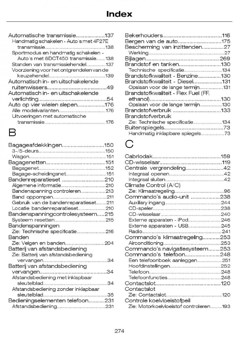 Ford Focus I 1 handleiding / page 277