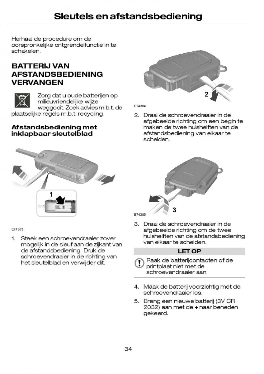 Ford Focus I 1 handleiding / page 36