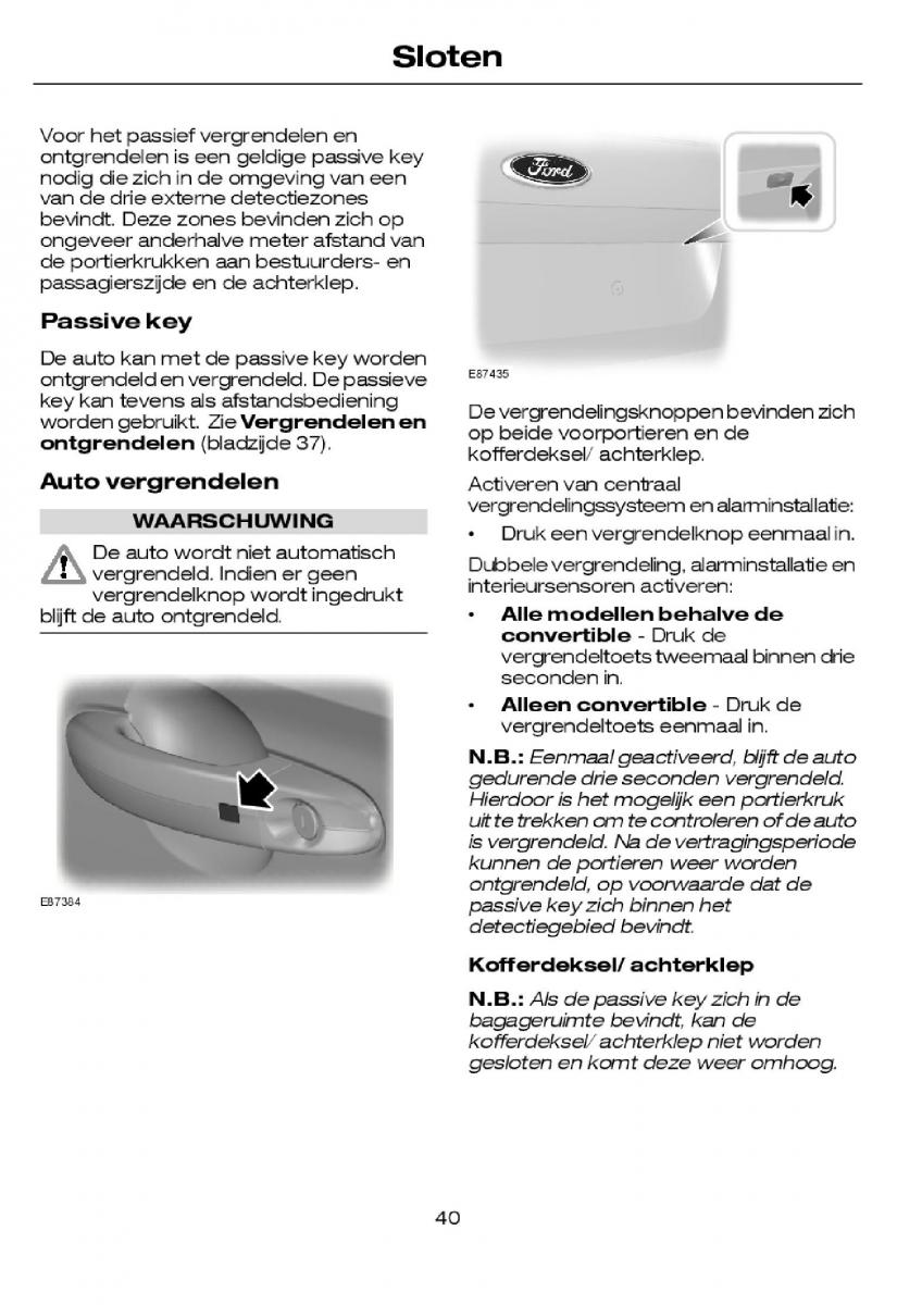 Ford Focus I 1 handleiding / page 42